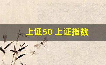 上证50 上证指数(上证50指数是啥意思)_https://www.hangfeite.com_北交所_第1张